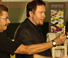 Peter doing a show during a fair